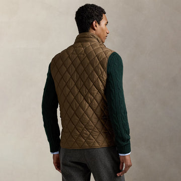 Polo Ralph Lauren The Beaton Quilted Utility Vest Chestnut - Parasol Store