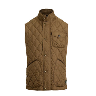 Polo Ralph Lauren The Beaton Quilted Utility Vest Chestnut - Parasol Store