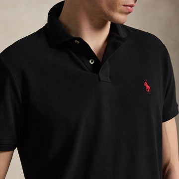Polo Ralph Lauren The Iconic Custom Slim Fit Mesh Polo Polo Black / C3870
