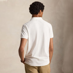 Polo Ralph Lauren The Iconic Custom Slim Fit Mesh Polo White