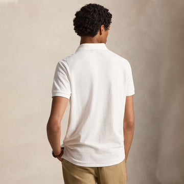 Polo Ralph Lauren The Iconic Custom Slim Fit Mesh Polo White