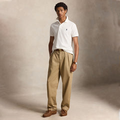 Polo Ralph Lauren The Iconic Custom Slim Fit Mesh Polo White