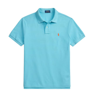 Polo Ralph Lauren The Iconic Mesh Polo Shirt Blue Lagoon - Parasol Store
