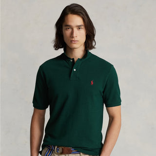 Polo Ralph Lauren The Iconic Mesh Polo Shirt College Green - Parasol Store