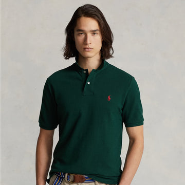 Polo Ralph Lauren The Iconic Mesh Polo Shirt College Green - Parasol Store