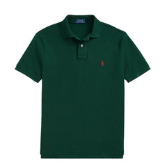Polo Ralph Lauren The Iconic Mesh Polo Shirt College Green - Parasol Store