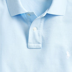 Polo Ralph Lauren The Iconic Mesh Polo Shirt Office Blue - Parasol Store