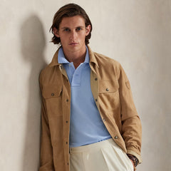 Polo Ralph Lauren The Iconic Mesh Polo Shirt Office Blue - Parasol Store