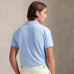 Polo Ralph Lauren The Iconic Mesh Polo Shirt Office Blue - Parasol Store