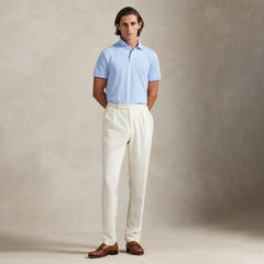Polo Ralph Lauren The Iconic Mesh Polo Shirt Office Blue - Parasol Store