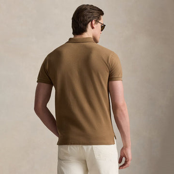 Polo Ralph Lauren The Iconic Mesh Polo Shirt RL Brown - Parasol Store