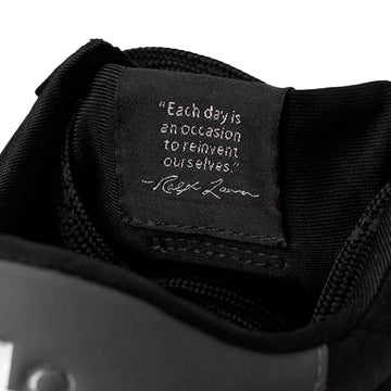 Polo Ralph Lauren Train 89 Nubuck & Oxford Trainer Black / Grey - Parasol Store