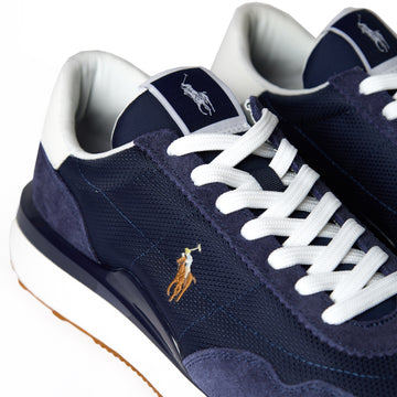 Polo Ralph Lauren Train 89 Suede / Oxford Trainer Navy / Multi PP - Parasol Store