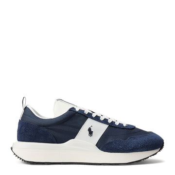 Polo Ralph Lauren Train 89 Suede and Oxford Trainer Navy / Deckwash White