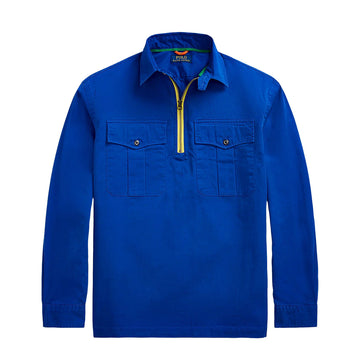 Polo Ralph Lauren Twill Popover Workshirt Blue Saturn - Parasol Store