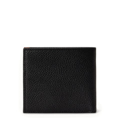 Polo Ralph Lauren Two-Tone Leather Billfold Wallet Black / Saddle