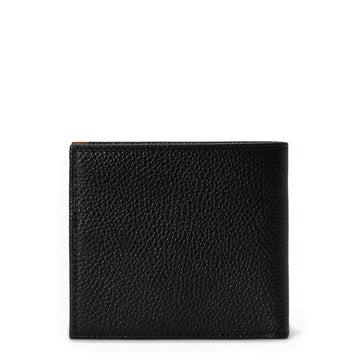 Polo Ralph Lauren Two-Tone Leather Billfold Wallet Black / Saddle