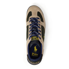 Polo Ralph Lauren Varick Suede Paneled Sneaker Estate Olive Multi