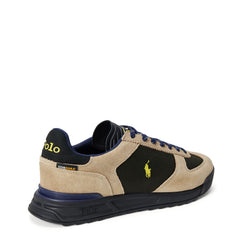 Polo Ralph Lauren Varick Suede Paneled Sneaker Estate Olive Multi