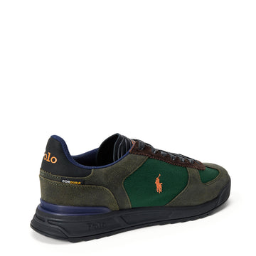 Polo Ralph Lauren Varick Suede Paneled Sneaker New Forest Multi