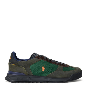 Polo Ralph Lauren Varick Suede Paneled Sneaker New Forest Multi