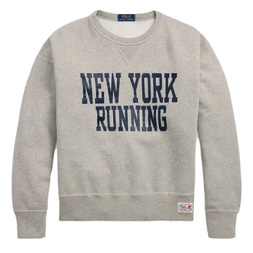 Polo Ralph Lauren Vintage Fit Fleece Graphic Sweatshirt Dark Sport Heather - Parasol Store