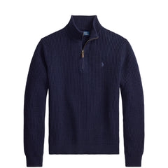 Polo Ralph Lauren Waffle-Knit Wool-Cotton Jumper Hunter Navy