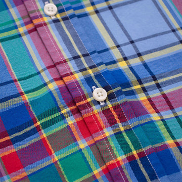 Polo Ralph Lauren Oxford Check Shirt Blue / Red Multi - Parasol Store