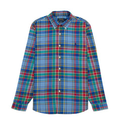 Polo Ralph Lauren Oxford Check Shirt Blue / Red Multi - Parasol Store