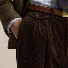 Polo Ralph Lauren Whitman Relaxed Fit Corduroy Trousers Dark Beech