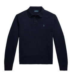 Polo Ralph Lauren Wool-Cashmere Polo-Collar Jumper Hunter Navy