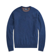 Polo Ralph Lauren Wool Crew Neck Knit Rustic Navy Heather - Parasol Store