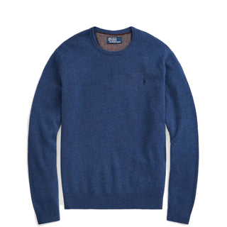 Polo Ralph Lauren Wool Crew Neck Knit Rustic Navy Heather - Parasol Store