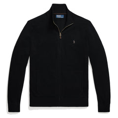 Polo Ralph Lauren Wool Full-Zip Jumper Polo Black - Parasol Store