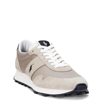 Polo Sport PRL Trail 125 Suede-Panelled Trainer Milkshake / Black