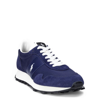 Polo Sport PRL Trail 125 Suede-Panelled Trainer New Classic Navy / Deckwash