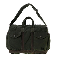 Porter-Yoshida and Co Crag 2 Way Boston Bag S Khaki