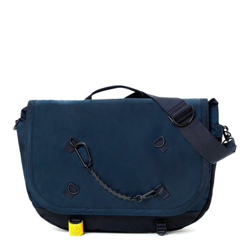 Porter-Yoshida And Co Ride Messenger Bag With Bicycle Chain Navy
