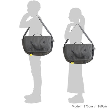 Porter-Yoshida And Co Ride Messenger Bag With Bicycle Chain Navy