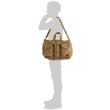Porter-Yoshida and Co Crag 2 Way Boston Bag S Navy