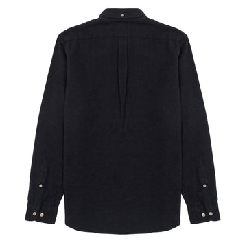 Portuguese Flannel Button Down Teca Shirt Dark Grey