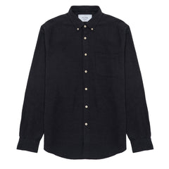 Portuguese Flannel Button Down Teca Shirt Dark Grey