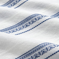 Portuguese Flannel Alqueva S/S shirt White / Blue - Parasol Store