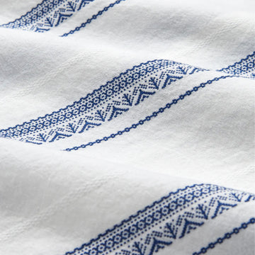 Portuguese Flannel Alqueva S/S shirt White / Blue - Parasol Store