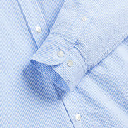 Portuguese Flannel Atlantico Stripe L/S Shirt Blue - Parasol Store