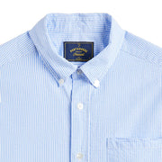 Portuguese Flannel Atlantico Stripe L/S Shirt Blue - Parasol Store