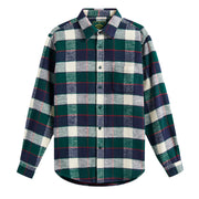Portuguese Flannel Bottle Shirt Green / Blue - Parasol Store