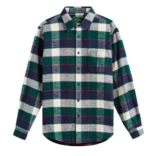 Portuguese Flannel Bottle Shirt Green / Blue - Parasol Store