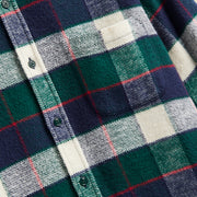Portuguese Flannel Bottle Shirt Green / Blue - Parasol Store