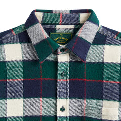 Portuguese Flannel Bottle Shirt Green / Blue - Parasol Store
